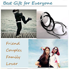 Carica l'immagine nel visualizzatore di Gallery, Shlonger, bracciali unisex intrecciati con simbolo dell’infinito, Black - Ilgrandebazar