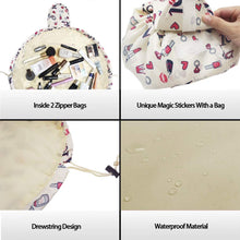 Carica l'immagine nel visualizzatore di Gallery, Borsa per il trucco con coulisse pigra Borsa per cosmetici da viaggio grande portatile Borsa per il trucco da viaggio Borsa per l'immagazzinaggio per le donne Ragazza (rossetto) Lipstick