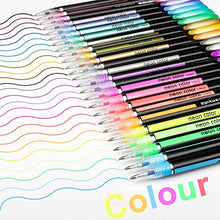 Carica l&#39;immagine nel visualizzatore di Gallery, Set di 48 penne gel colorate - glitter, metallico, neon glitterato, pastello...