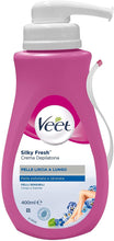 Carica l&#39;immagine nel visualizzatore di Gallery, Veet Silk &amp; Fresh Technology Crema Depilatoria Pelli Sensibili, 400 ml