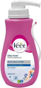 Veet Silk & Fresh Technology Crema Depilatoria Pelli Sensibili, 400 ml