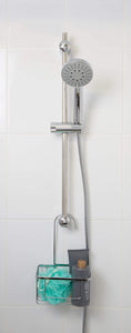 Croydex - Cesto portaoggetti da doccia in acciaio cromato, con gancio, Silver - Ilgrandebazar