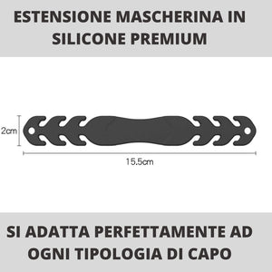 NARSAM Fascette Salva orecchie per mascherine, Ganci Di Prolunga Regolabili salva orecchia, 5 Elastici Estensione Elastico Orecchie Mascherina In Silicone Ganci Per Uomo Donna E Bambini