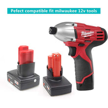 Carica l&#39;immagine nel visualizzatore di Gallery, Waitley 12V 6.0Ah/6000mah Milwaukee M12 Li-Ion Batteria di ricambio Per 6.0Ah - Ilgrandebazar