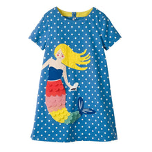 Carica l&#39;immagine nel visualizzatore di Gallery, VIKITA Vestito Ricamo Floreale Manica Lunga Casuale Cotone Bambina L323 5T - Ilgrandebazar