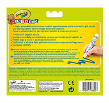 Carica l'immagine nel visualizzatore di Gallery, CRAYOLA Mini Kids-Pennarelli Super Lavabili a 12 Pezzi, Colori Assortiti
