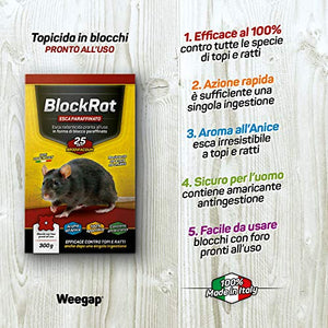 Veleno per Topi e Ratti, Esca Topicida Ratticida Professionale Potente,...