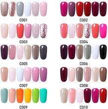 Carica l&#39;immagine nel visualizzatore di Gallery, Elite99 Smalto Semipermanente per Unghie 6pzs Set di Smalti Gel gel Semipermanente Unghie Kit da UV LED Smalto per unghie Smalti Gel Polish per Unghie Soak Off Manicure,10ML ZH021
