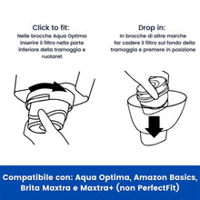 Carica l'immagine nel visualizzatore di Gallery, Aqua Optima Cartuccia filtro acqua EPS612 Evolve plus per 30 giorni, confezione da 6 (fornitura per 6 mesi), vecchia versione