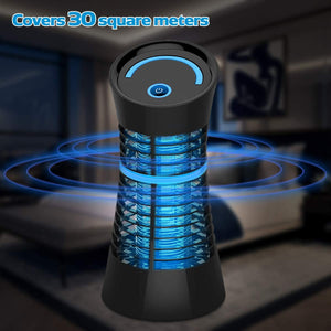 Qomolo Lampada Antizanzare Luce Antizanzare Zanzariera Elettrica Cattura Zanzare Efficiente Lampada Zanzare con Luce UV la Cattura di Piccoli Insetti Zanzara per Casa Ufficio Cucina