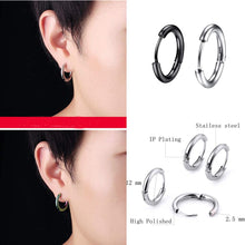 Carica l'immagine nel visualizzatore di Gallery, Hongyantech 8 Paia di Orecchini in Acciaio Inossidabile da Uomo, Orecchini in Acciaio Inox da 8 mm Orecchini Pendenti Piercing per Orecchini