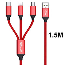 Carica l'immagine nel visualizzatore di Gallery, GIANAC Multi Cavo di Ricarica, [1.5M] 3 in 1 Nylon Cavetto Micro... - Ilgrandebazar