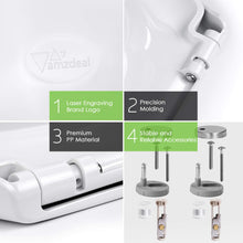 Carica l&#39;immagine nel visualizzatore di Gallery, Amzdeal Copriwater, Sedile WC con Chiusura Ammortizzata, Slow Down Muto... - Ilgrandebazar