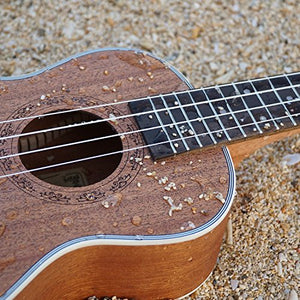 Hricane Ukulele Soprano Professionale Opaco Kit con Busta