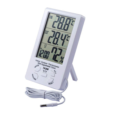 JZK TA298 Termoigrometro Digitale con 1.5mt sonda LCD Display Bianco - Ilgrandebazar
