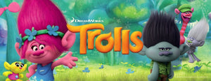 Trolls - Peluche Principessa Poppy 35cm, capelli rosa - Qualità super soft - Ilgrandebazar