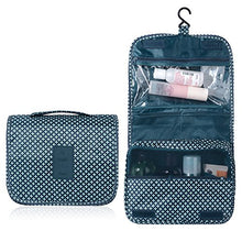 Carica l'immagine nel visualizzatore di Gallery, Emwel appeso Toiletry Organizer Travel trousse per donne e uomini - Blu Scuro