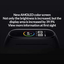 Carica l'immagine nel visualizzatore di Gallery, Versione globale Xiaomi Band 4 intelligente schermo a colori braccialetto frequenza cardiaca palestra musica Bluetooth 5.0 50 m impermeabile pedometro e notifiche di messaggistica