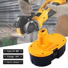 Carica l&#39;immagine nel visualizzatore di Gallery, FUNMALL DC9096 18V 3.8Ah Ni-MH Batteria di Ricambio per Dewalt DE9098 - Ilgrandebazar