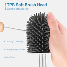 Carica l'immagine nel visualizzatore di Gallery, DazSpirit Brosses Scopini Silicone e Porta Scopini - Scopettino Bagno Scopino per Toilette