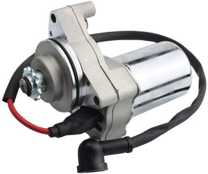 GOOFIT Avviamento Elettrico 12V Minimoto Motore Go Kart Top Performance per 50cc 70cc 110cc 125cc ATV Quad Scooter Ciclomotore Argento