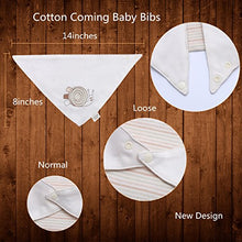 Carica l&#39;immagine nel visualizzatore di Gallery, Neutrale organico bambino bavaglini bandana neonato per ragazzi e ragazze 4...