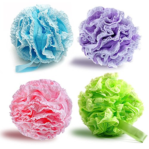 Spugne da Bagno Esfolianti, Confezione 2, Extra Dense, Morbide, 4-Pack - Ilgrandebazar