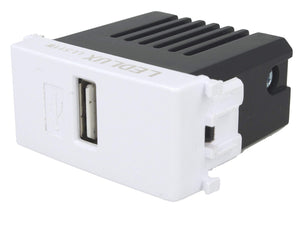 LEDLUX LL511W Modulo Caricatore USB 5V 2,1A Compatibile Con Placca Vimar... - Ilgrandebazar