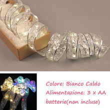 Carica l'immagine nel visualizzatore di Gallery, Stringa fata Luci Led, Catene Luminose, Ribbow Strisce Luci Led, 40 Led 13FT/ 4M, Filo di Rame, Illuminazione Balcone per Decorazioni Albero di Natale Feste Matrimoni Vacanze Interno ed, Bianco Caldo