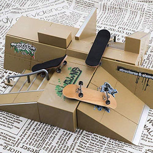 Skateboard Finger da Dito, Mini Lega Professionale in Acero di Legno Nero