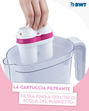 Carica l&#39;immagine nel visualizzatore di Gallery, BWT Filtro acqua Vida White da 2,6 l con 1 cartuccia filtrante in magnesio | per acqua potabile | Filtri calce, cloro, piombo e rame