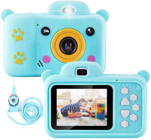 Fotocamera digitale con scheda SD da 32 GB, HD 1080P 44 MP, fotocamera fotografica, LCD, fotocamera digitale ricaricabile con 16 X zoom digitale digicam per bambini, adulti (rosa