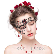 Carica l&#39;immagine nel visualizzatore di Gallery, SKY TEARS Veneziana Maschere Metallo Maschera di Halloween Carnevale,...