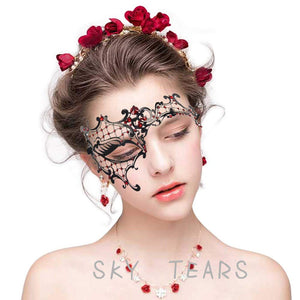 SKY TEARS Veneziana Maschere Metallo Maschera di Halloween Carnevale,...
