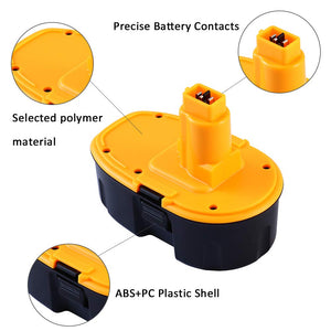 FUNMALL DC9096 18V 3.8Ah Ni-MH Batteria di Ricambio per Dewalt DE9098 - Ilgrandebazar