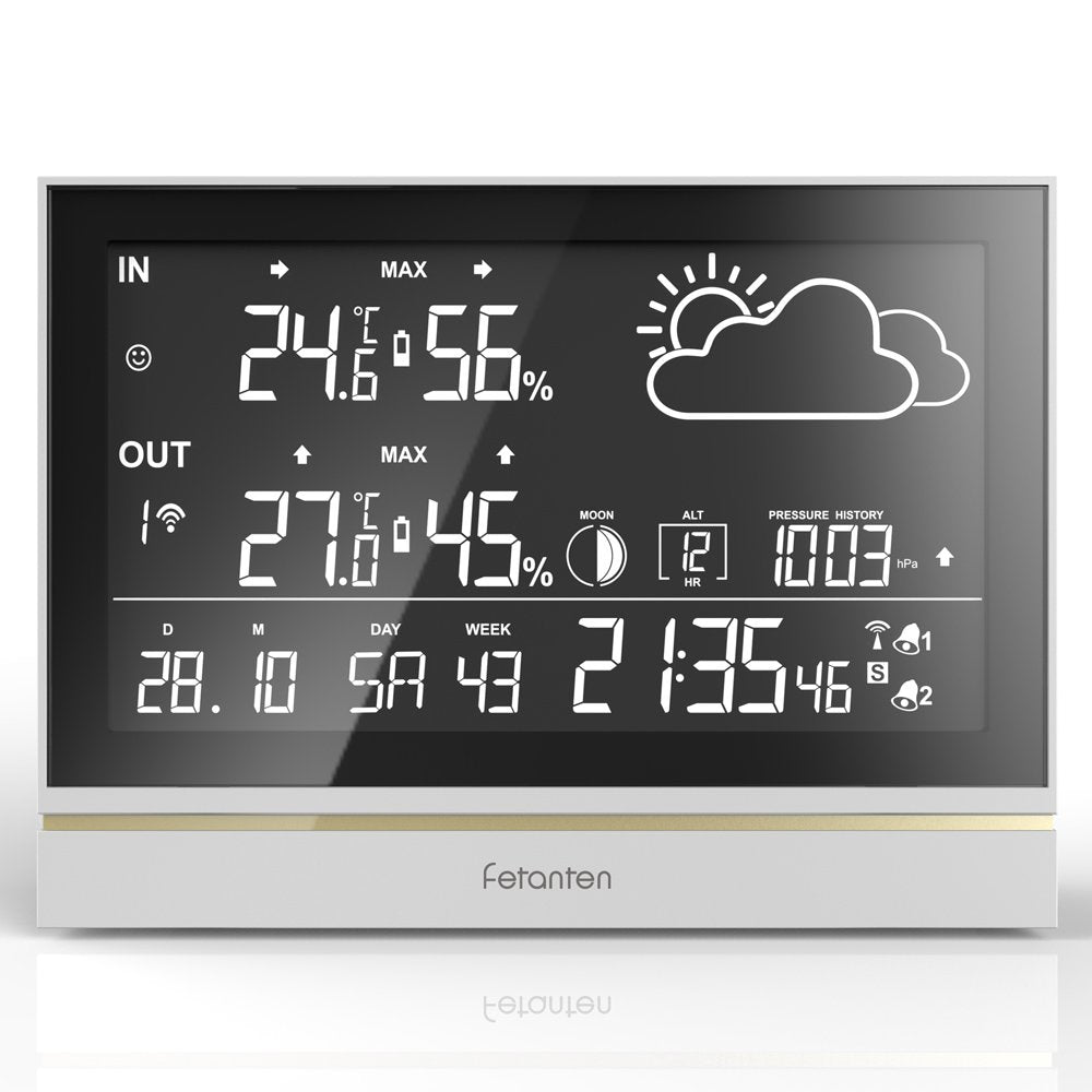 Fetanten WS004E Stazione Meteo, Termometro Digitale Weather Station - Ilgrandebazar