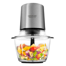 Carica l'immagine nel visualizzatore di Gallery, Cecotec Tritatutto elettrico Cecotec 1000 Multifunzione (tritare, macinare, polverizzare, sminuzzare), lame staccabili rivestite in titanio, capacità 1l, bicchiere in vetro titanio, 400 Watt
