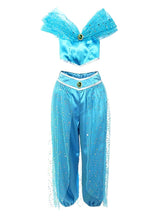 Carica l'immagine nel visualizzatore di Gallery, KIRALOVE Costume Principessa Jasmine - Danzatrice Orientale - Odalisca -... - Ilgrandebazar