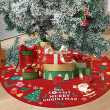 Carica l'immagine nel visualizzatore di Gallery, RUNMKUO Gonna per Albero di Natale,36 inches / 90 cm Decorazioni Natalizie, Tappeto Albero di Natale Gonna Base Tappetino Copertura per Decorazione Capodanno Casa Festa Forniture