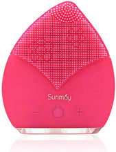 Carica l&#39;immagine nel visualizzatore di Gallery, 【Sunmay Leaf】SUNMAY Spazzola Viso Pulizia Silicone, Massaggiatore Elettrico del viso Impermeabile Detergente viso e Esfoliante, Ricaricabile con vibrazioni Sonico Dispositivo di Pulizia del