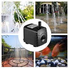 Carica l'immagine nel visualizzatore di Gallery, Homvik - Pompa per acqua dolce e marina, con 2 ugelli 8 W 600 L/H 1,2 m di...