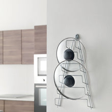 Carica l&#39;immagine nel visualizzatore di Gallery, Metaltex Mango - Porta coperchi a 6 posti, 7 PORTA COPERCHI VERTICALE, Grigio - Ilgrandebazar