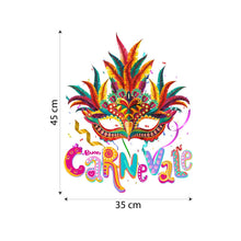 Carica l&#39;immagine nel visualizzatore di Gallery, kina CRC0006 Vetrofania Carnevale 100% Riutilizzabile Decorazioni per... - Ilgrandebazar