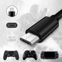 Carica l&#39;immagine nel visualizzatore di Gallery, Cavo PS4 Controller 3M+3 Metri,Cavetto di Ricarica Intrecciato Per Sony Joypad PlayStation 4/ DualShock 4,Joystick PS4/PS4 Pro/PS4 Slim/Xbox One/Xbox One S/Elite/Xbox One X,Caricatore Micro USB 2 Pack