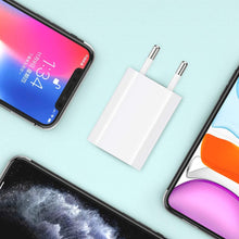 Carica l'immagine nel visualizzatore di Gallery, BERLS Caricabatterie per i phone 8, 8 Plus, 5S, 6, 6S, 6 Plus, 6S Plus, 7, 7 Plus, XS, X, XS Max, i Pod Touch 5G, Nano 7G 5V 1A Caricatore con Cavo Ricarica USB 5W
