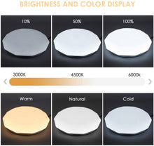 Carica l&#39;immagine nel visualizzatore di Gallery, Albrillo Plafoniera LED Soffitto Dimmerabile - 24W 1600 Lumen Lampada Soffitto con Stelle, Telecomando con 3 Tempertura di Colore e Regolazione della Luminosità, Luce Notturna, per Camera da Letto