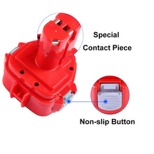 Carica l&#39;immagine nel visualizzatore di Gallery, Dosctt Batteria Sostituzione per Makita 12V 3,0Ah Ni-MH 12V-1 Pack, Rosso