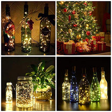 Carica l&#39;immagine nel visualizzatore di Gallery, [10 Pezzi] Luci per Bottiglia Natalizie, Yompz 2M 20 LED di 10 Pezzi