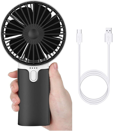 EasyAcc  EasyULT  Mini Ventilatore Portatile USB, 2600mAh Batteria 2600mah, Nero