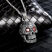 Carica l&#39;immagine nel visualizzatore di Gallery, Feilok - Catenina con ciondolo a forma di teschio in acciaio inox, da uomo,... - Ilgrandebazar